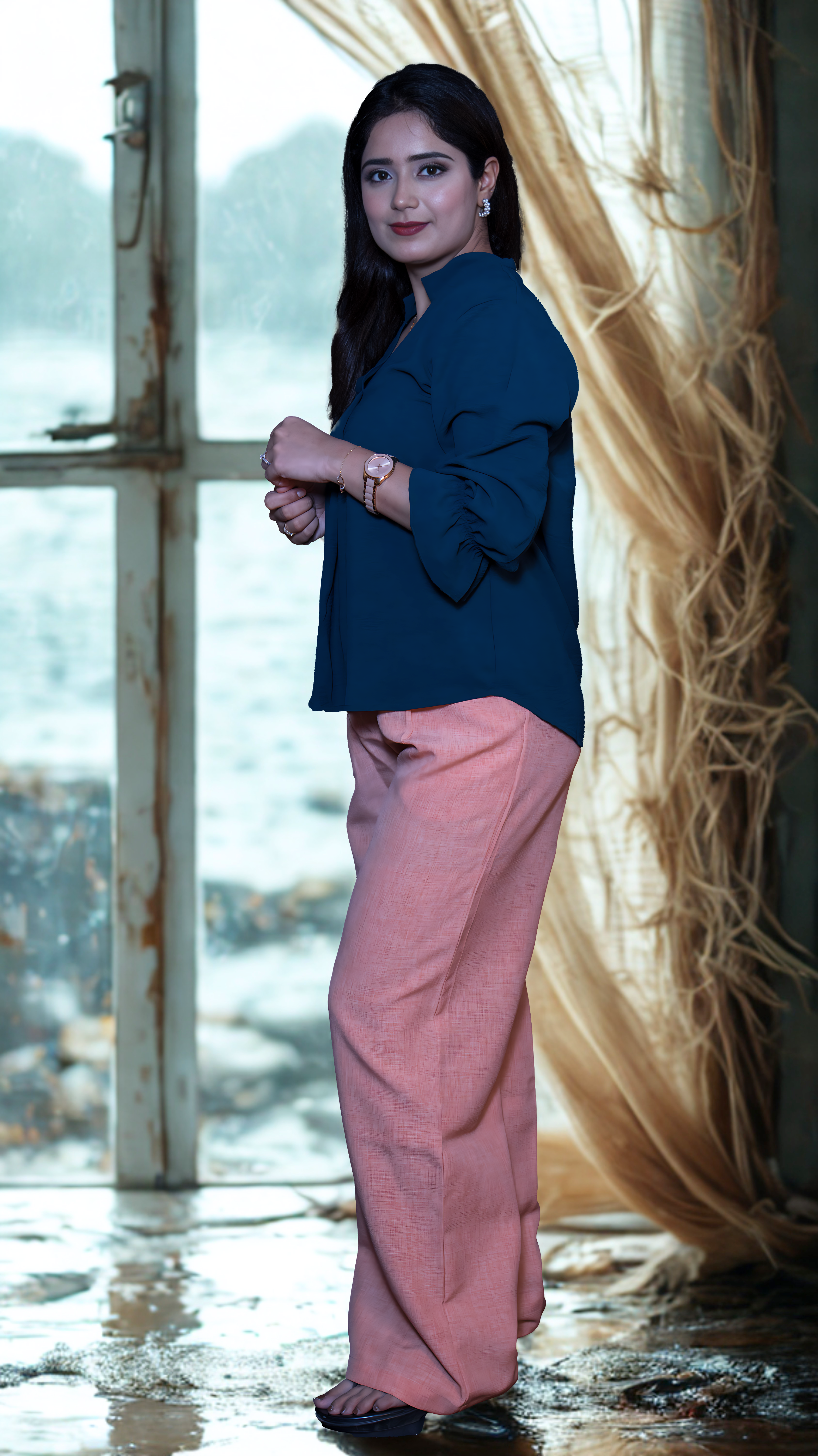 Chic Taupe Comfort Shirt – Office & Casual Wear