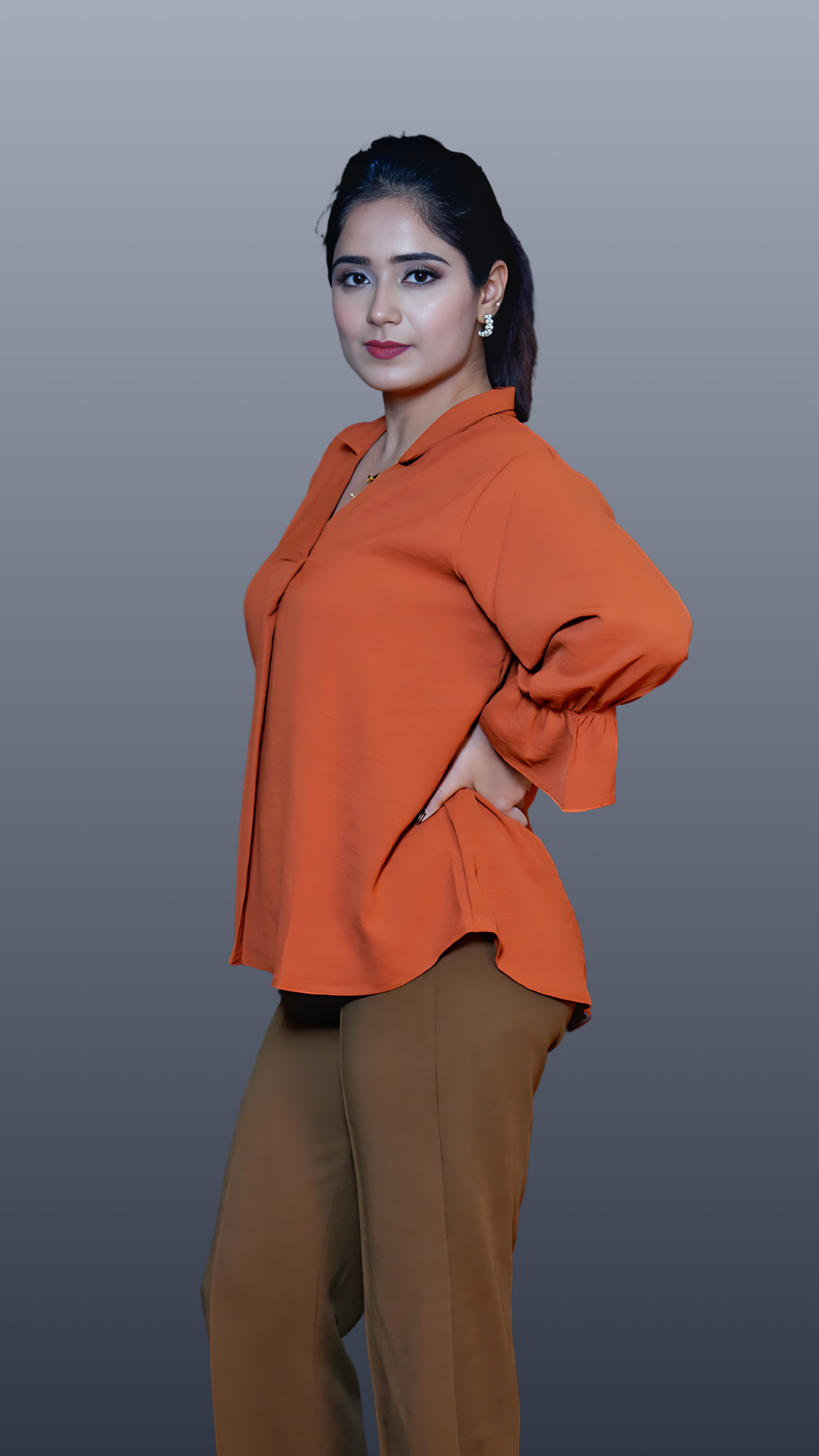 Chic Taupe Comfort Shirt – Office & Casual Wear