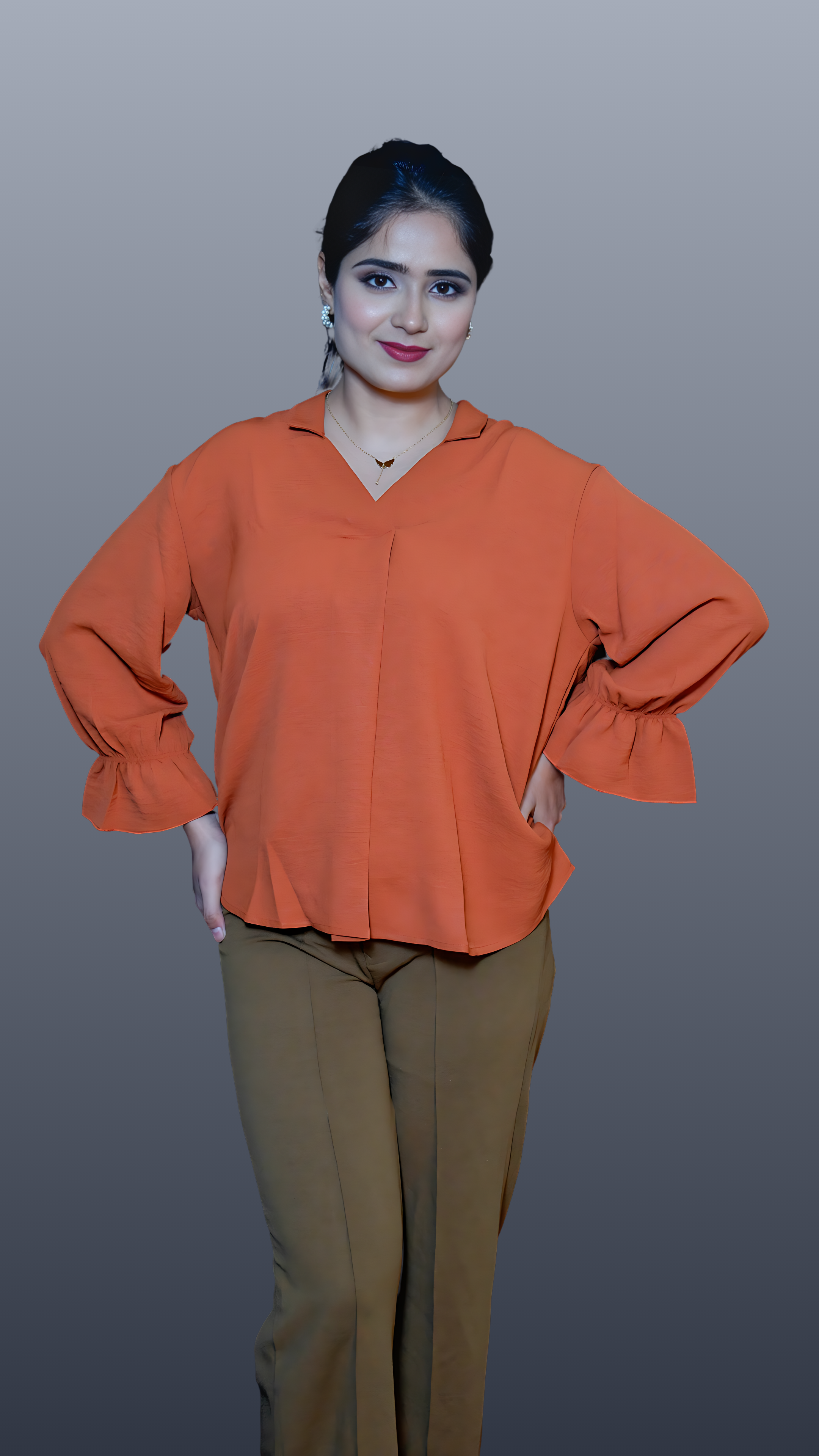 Chic Taupe Comfort Shirt – Office & Casual Wear
